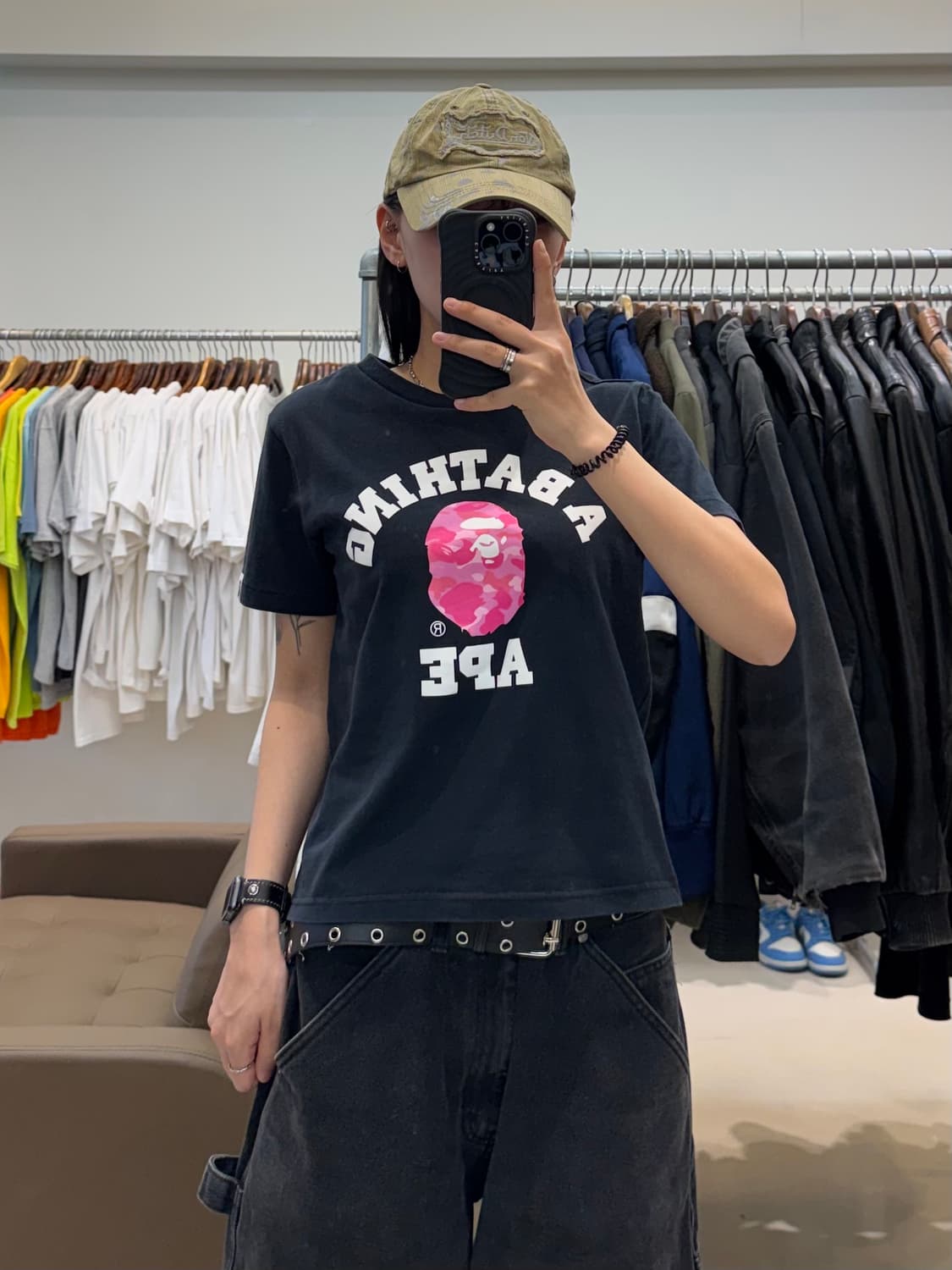 베이프 카모 컬리지 티셔츠 상품이미지6