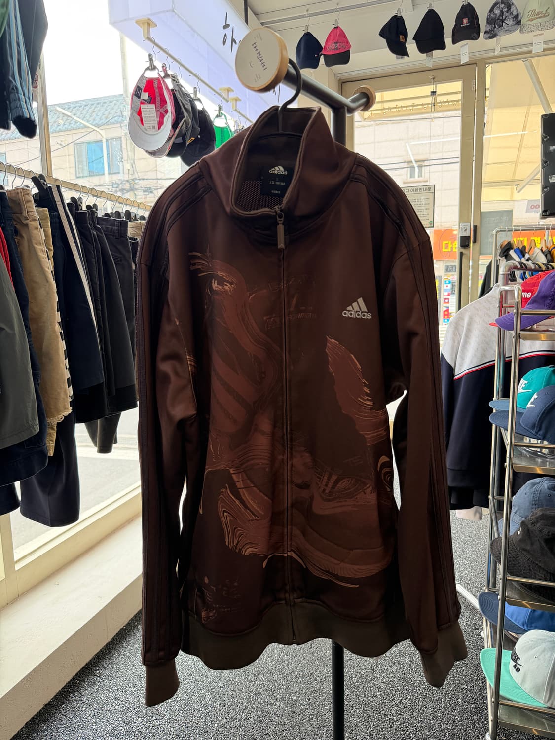 아디다스 빈티지 갈색 져지 상품이미지1