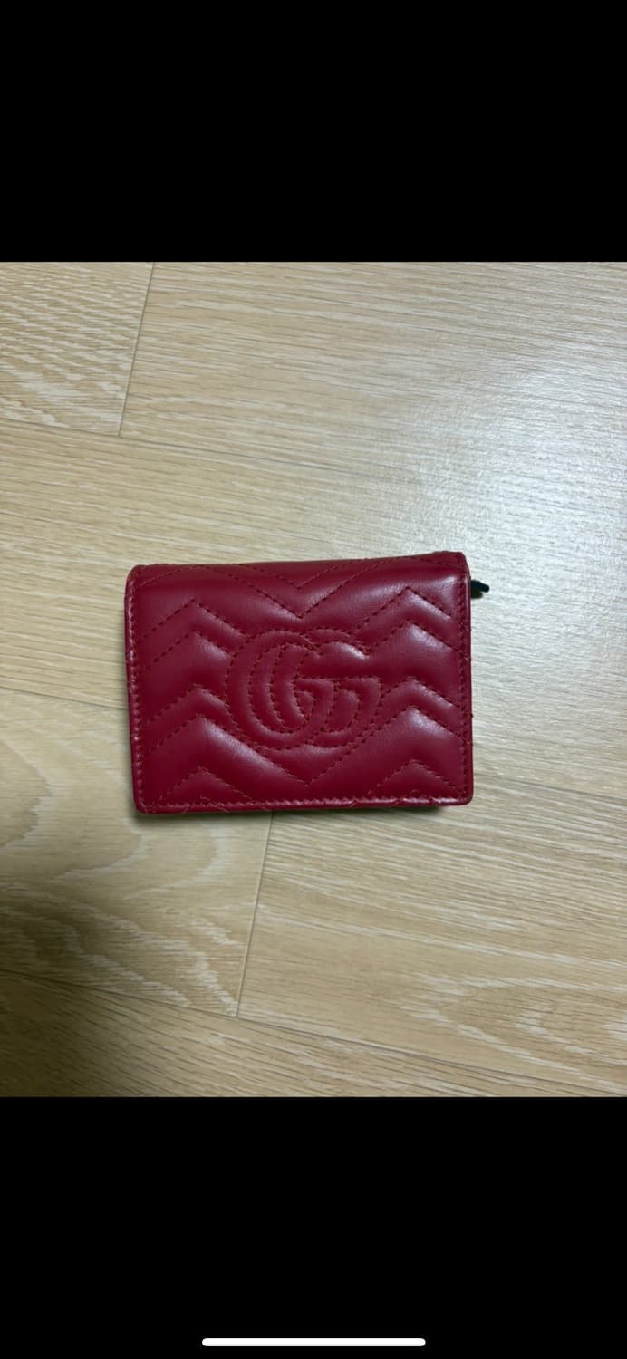 구찌 마틀라쎄 마몽 반지갑 레드(정품) 상품이미지3