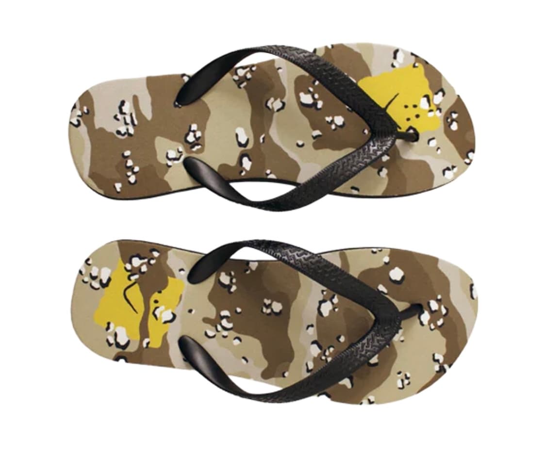 [L][270-280mm] 캐피탈 초콜릿 칩 카모 플립 플랍 베이지 상품이미지6