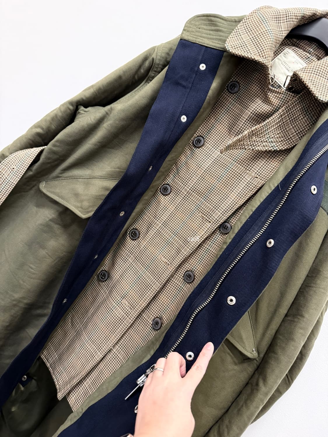 더일마 레이어드 야상 코트 상품이미지6