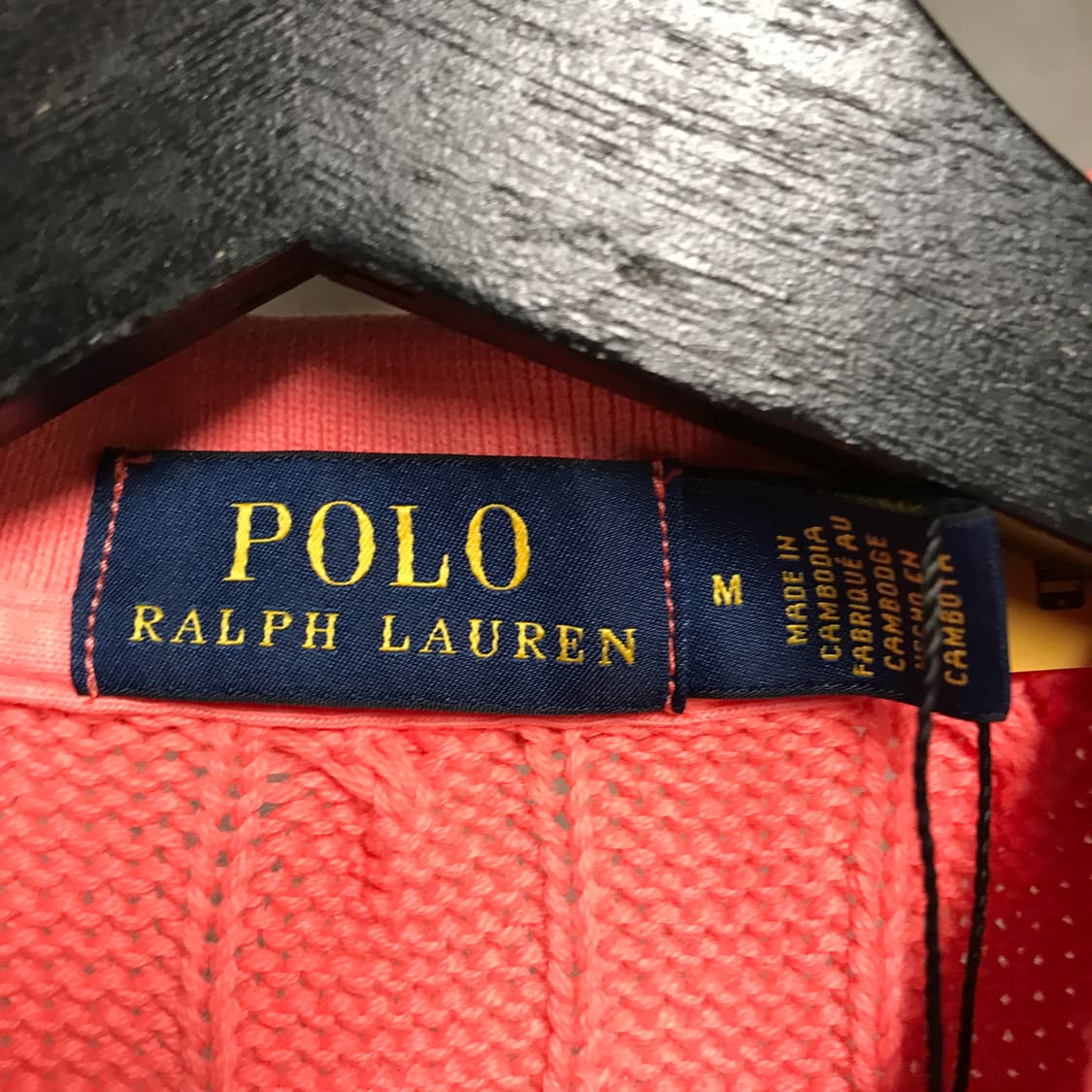 폴로 랄프로렌 QR 니트 반팔 카라티 M(W) 상품이미지5