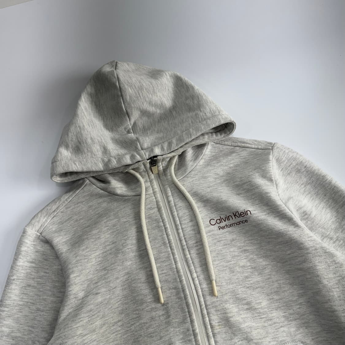 Calvin Klein 켈빈클라인 사이드로고 멜란지 후드집업 상품이미지4