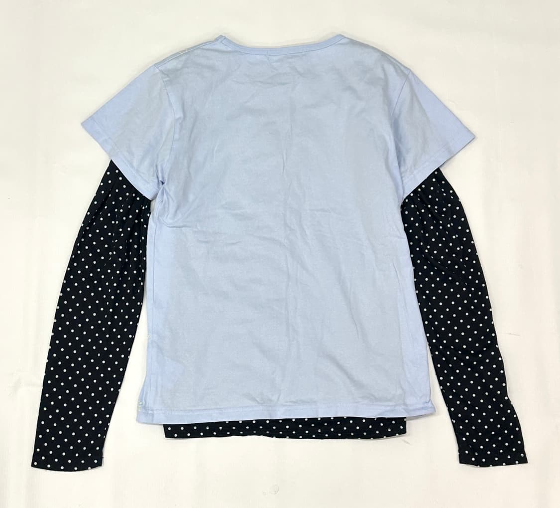 🩵하구미 도트 코디세트🩵 파스텔톤 리본 레이어드 히메갸루 러블리 상품이미지4