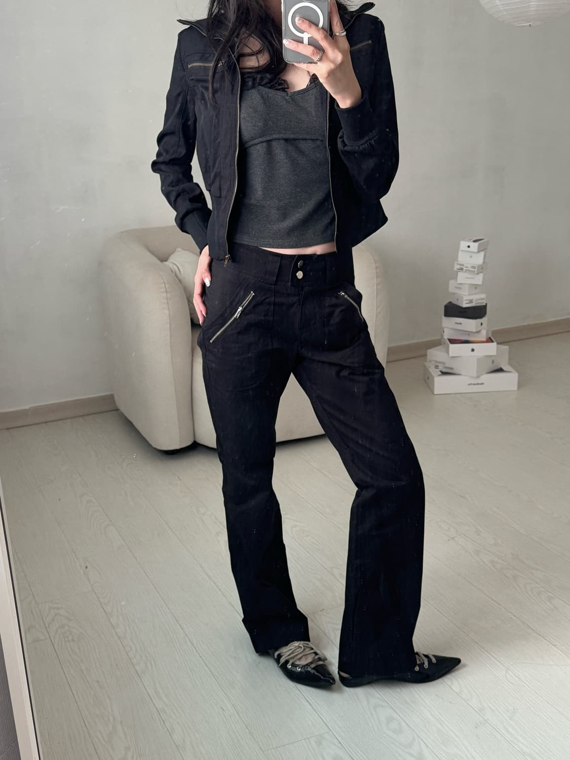 투버튼 세미부츠컷 상품이미지2