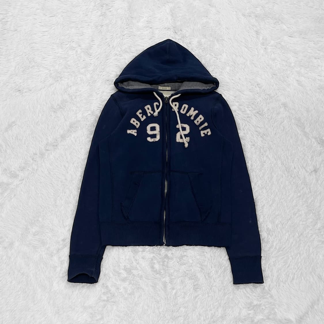 아베크롬비 아치 로고 후드집업 네이비 상품이미지2