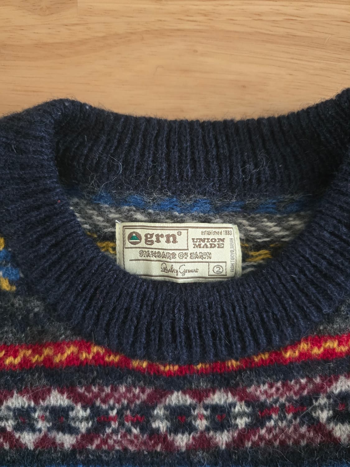 일본 아웃도어  grn 울 니트 상품이미지4