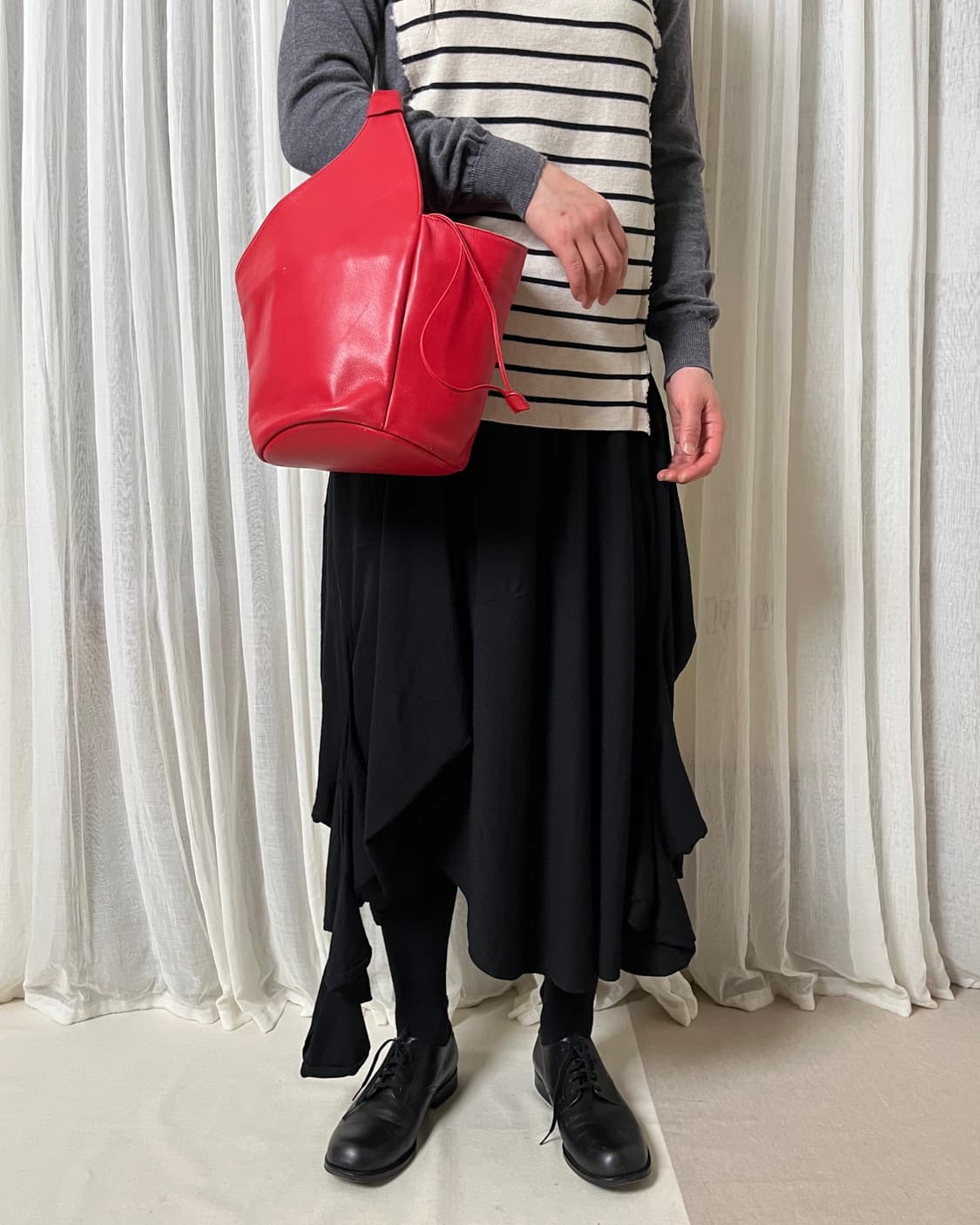 이세이미야케 드로우스트링 레더 핸드백 issey miyake 상품이미지9