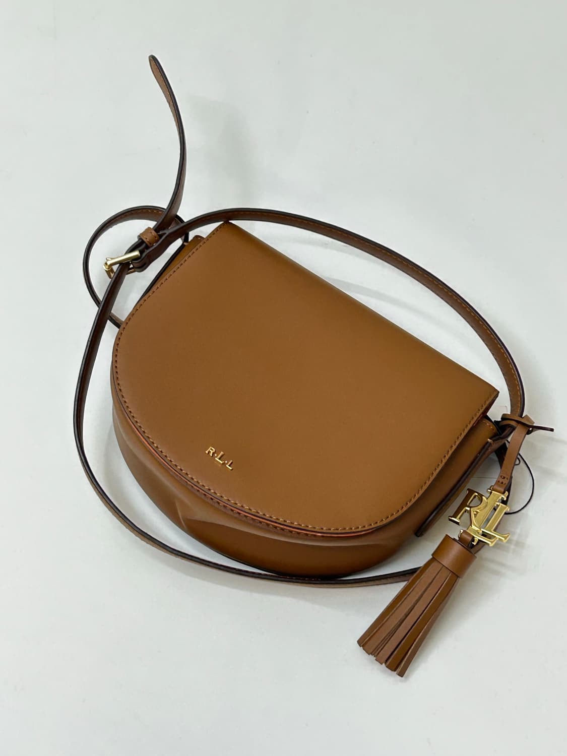 Polo 폴로 랄프로렌 브라운 가죽 크로스백 상품이미지1