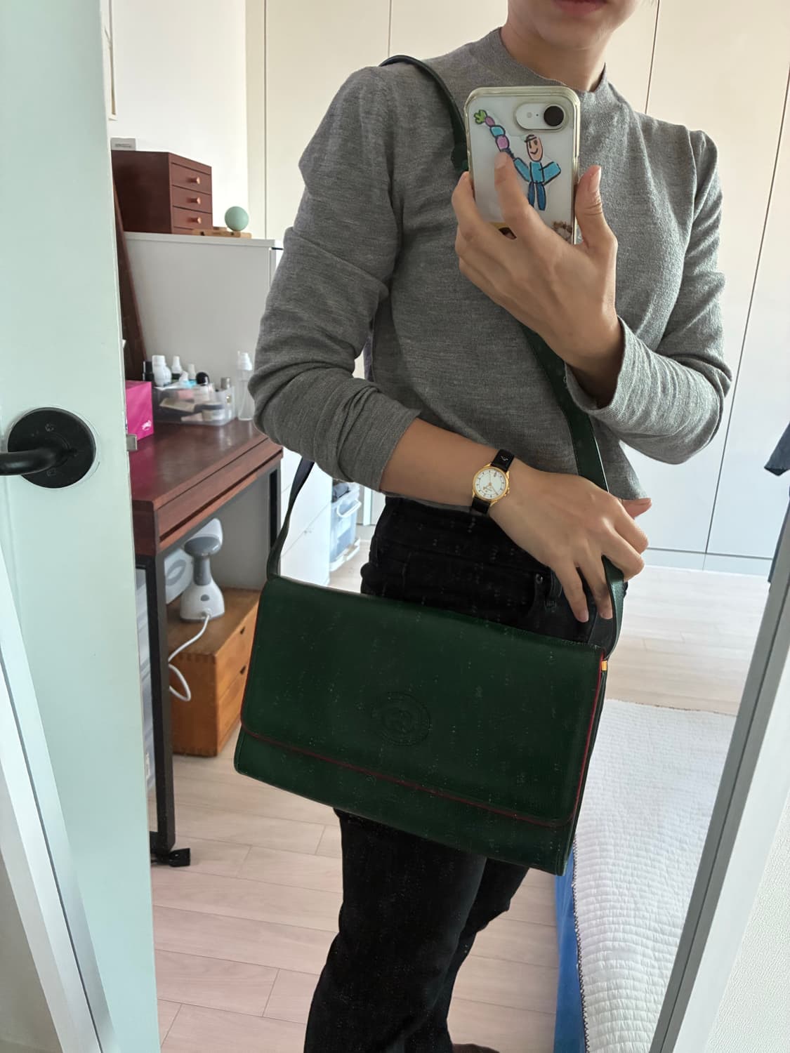 80년대 올드 구찌 클러치/크로스백 상품이미지10