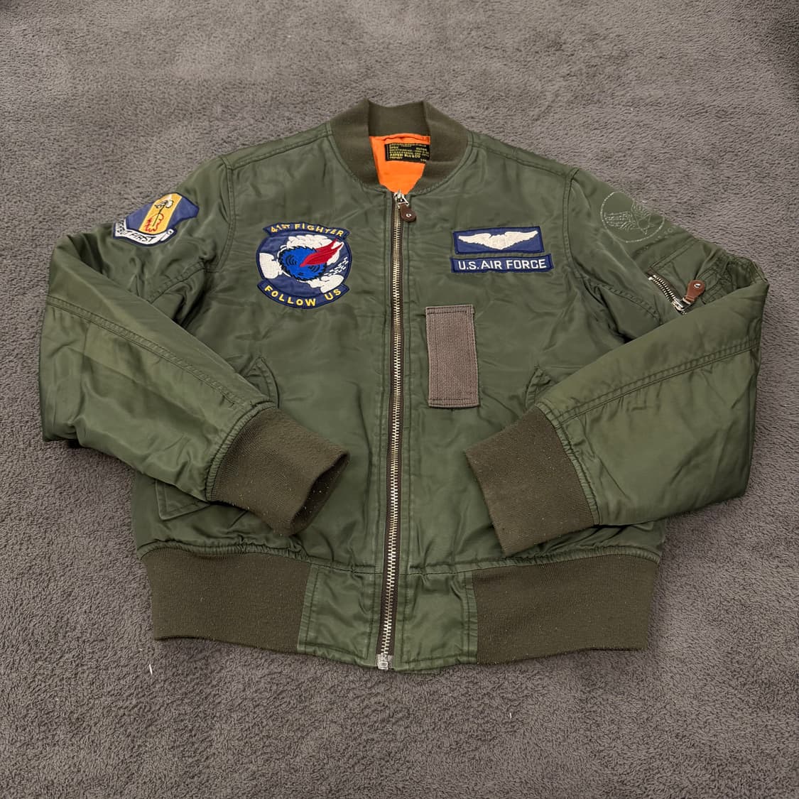 [ 정품/M ] 아스페시 x 아비렉스 MA-1 필드 플라이트 자켓 상품이미지2