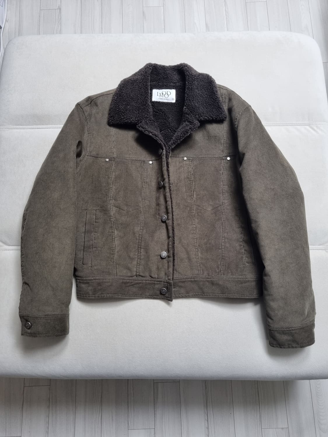 엘무드 딘 코듀로이 쉐르파 트리커 자켓 46 size 상품이미지2