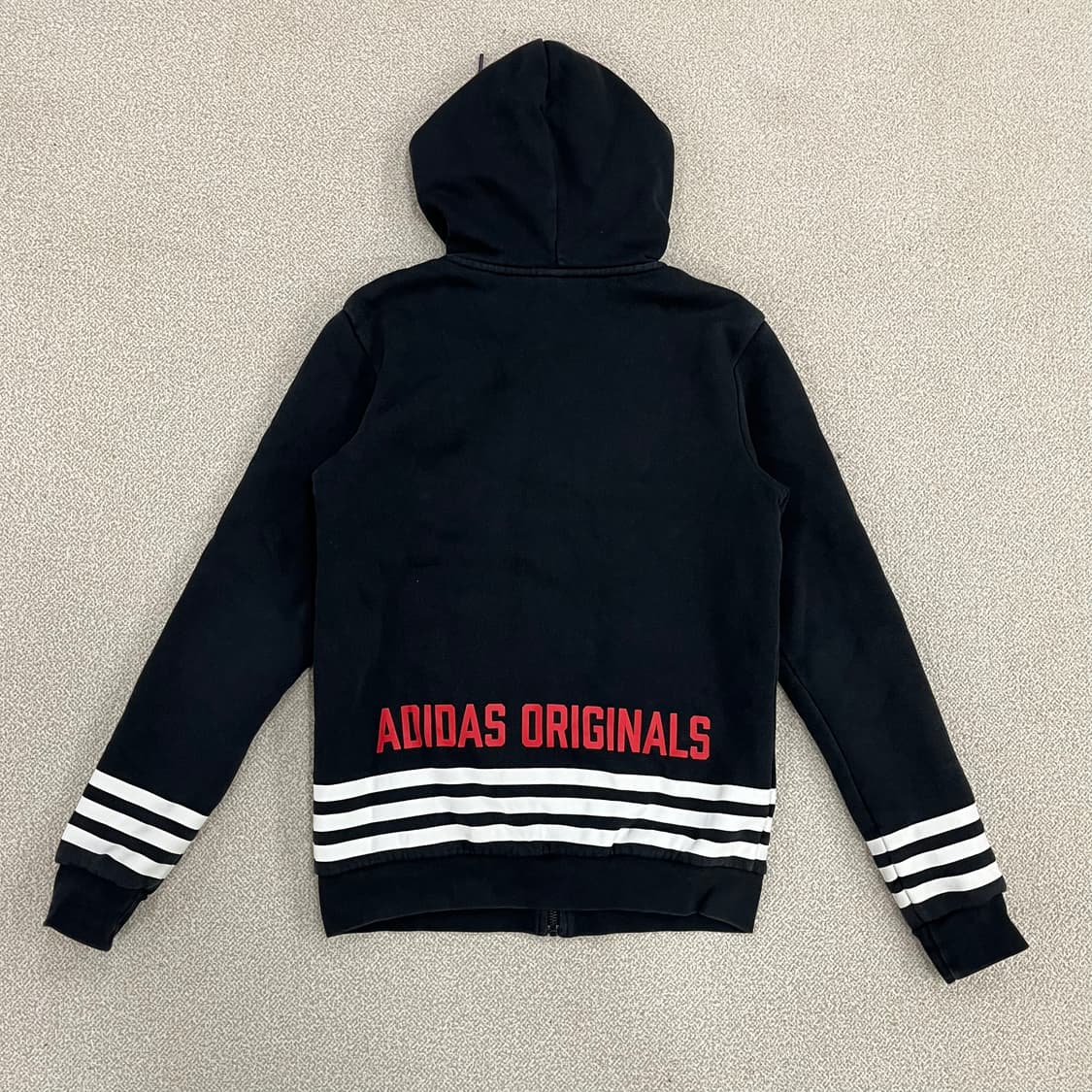 [85] 아디다스 오리지널 트레포일 3선 블랙 후드 집업 0119M1 상품이미지5