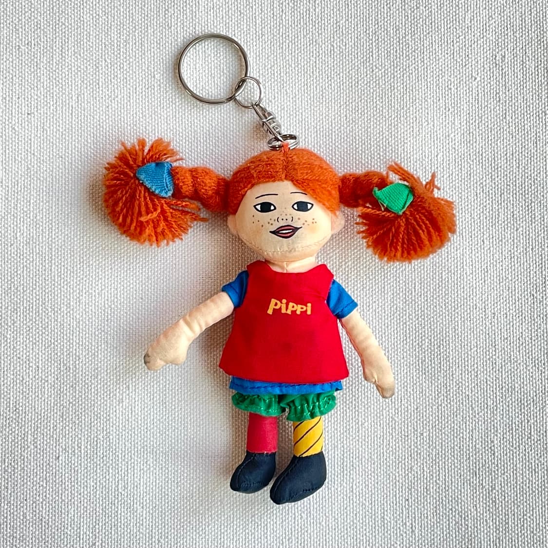 말괄량이 삐삐 인형 키링 열쇠고리 악세사리 캐릭터 참 인형 옷 입히기 상품이미지1