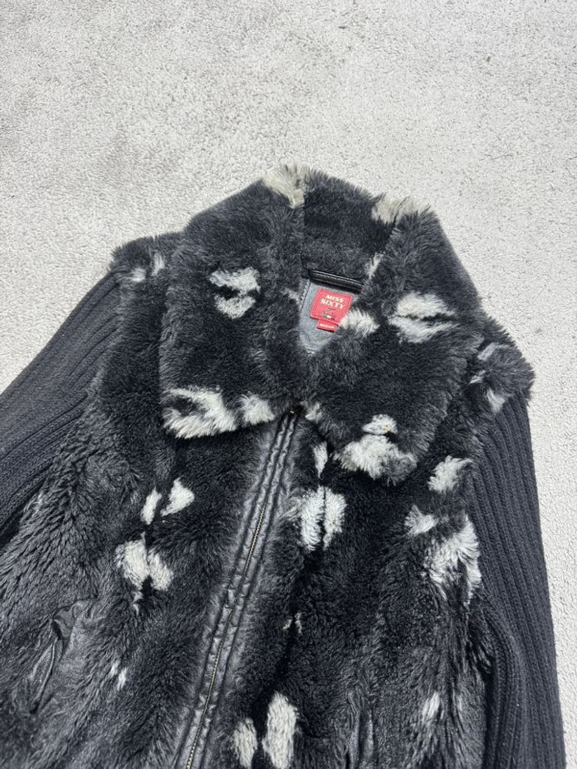 MISS SIXTY 니트 퍼 크롭 무스탕 M 상품이미지2