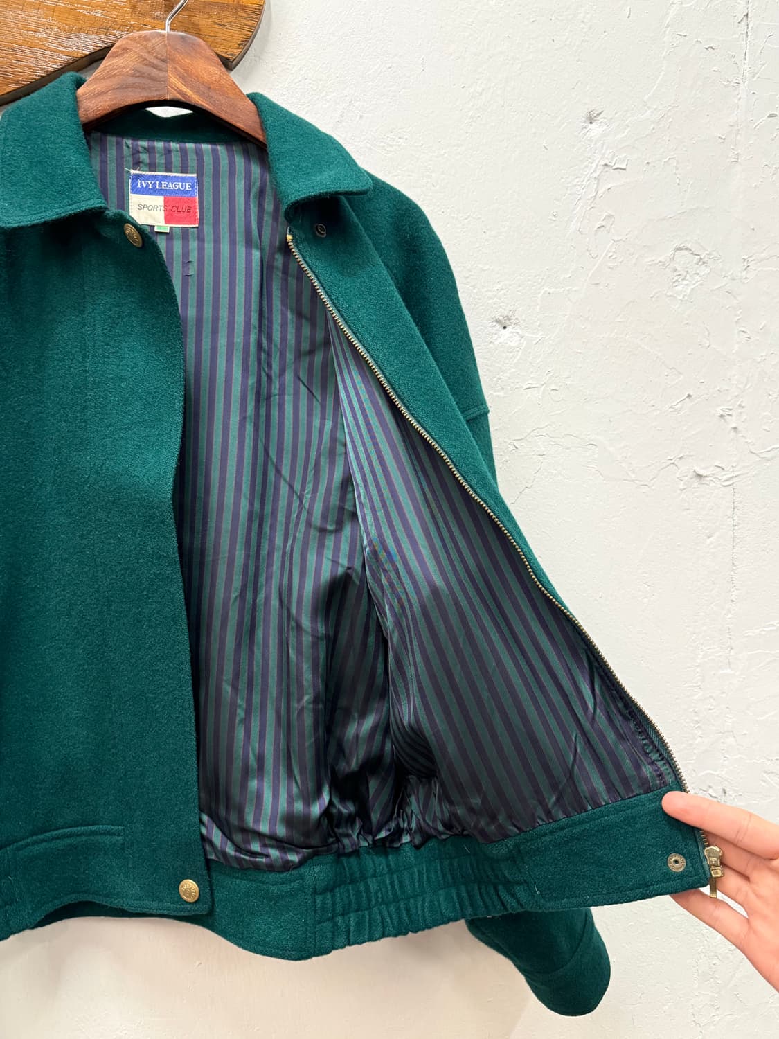 77) IVY LEAGUE Wool-Nylon Varsity Jacket 상품이미지5