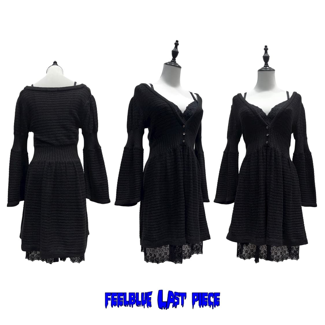 Glitter Stripe Knit Mini Dress 상품이미지8