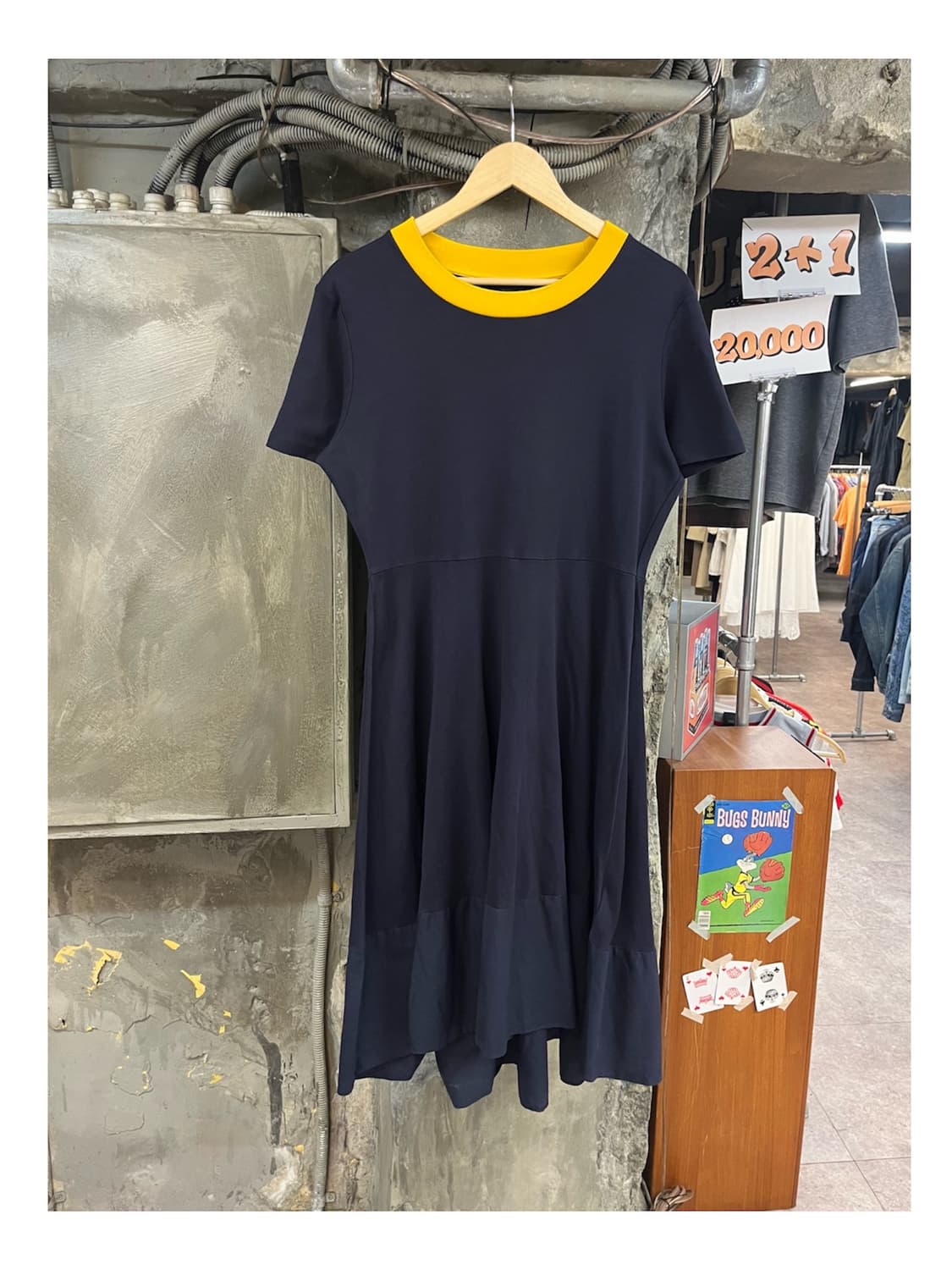 코스 저지 원피스 네이비 L #csz4060 상품이미지1