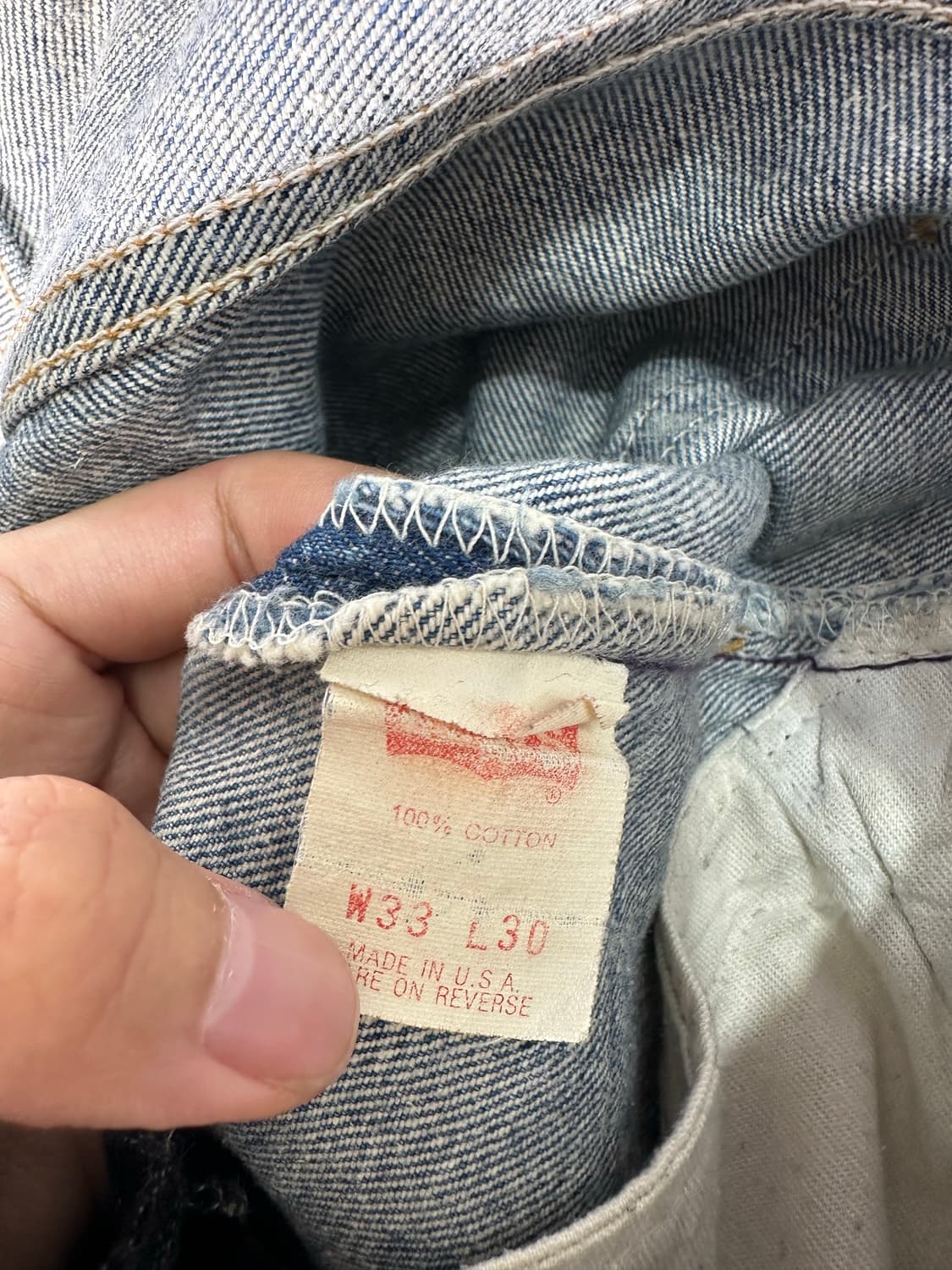 levi's 리바이스 90s 미국제 501 데님 팬츠 33 상품이미지7