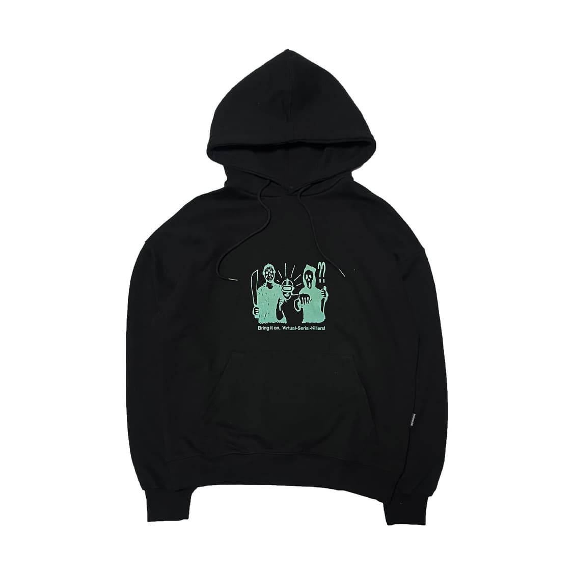 매스노운 시리얼킬러 블랙 후드티 상품이미지1