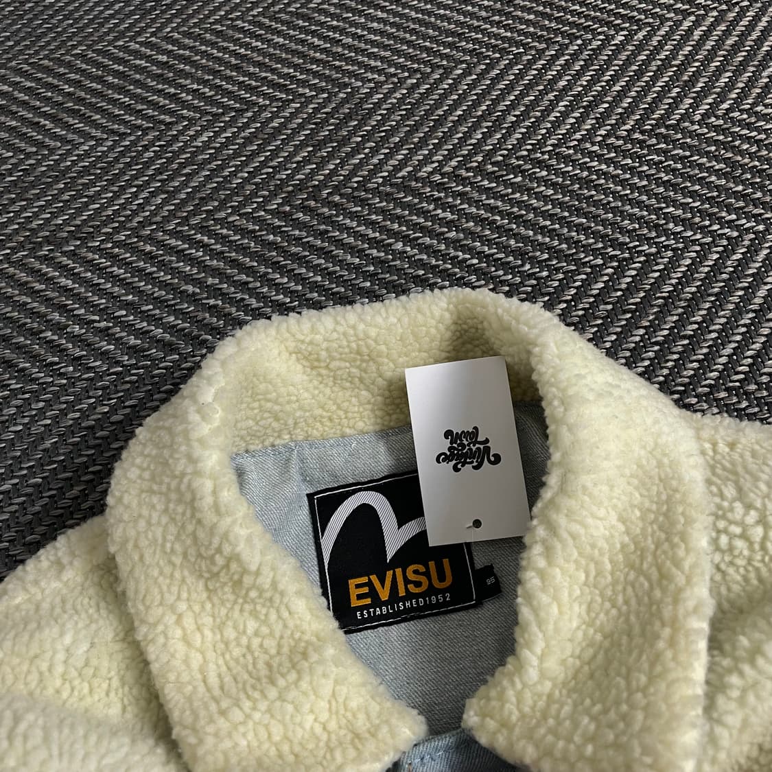 에비수 양털 쉐르파 데님 트러커 자켓y 3504 상품이미지5