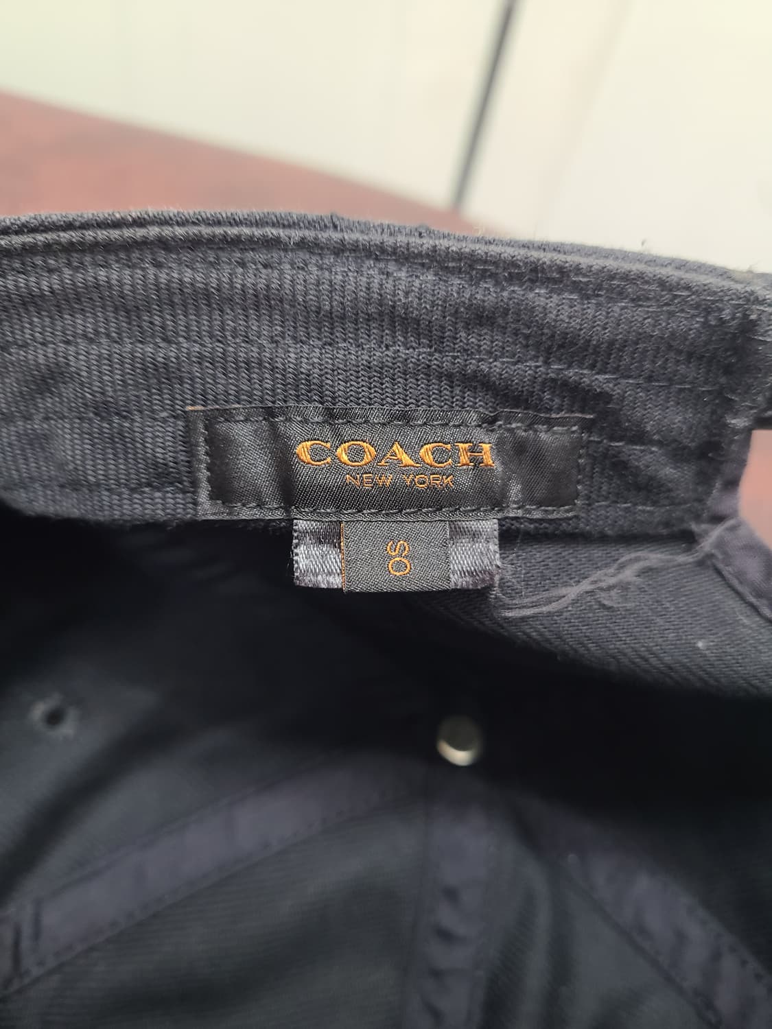 코치 레더 캔버스 볼캡 상품이미지6