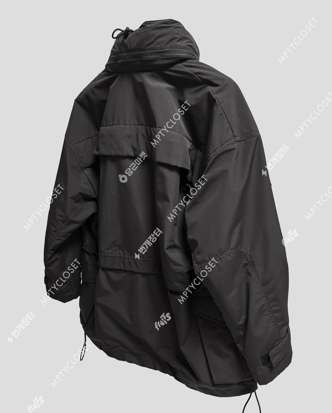 준지 juun.j 19fw 컬렉션라인 패딩레이어드 파카 블랙 상품이미지3