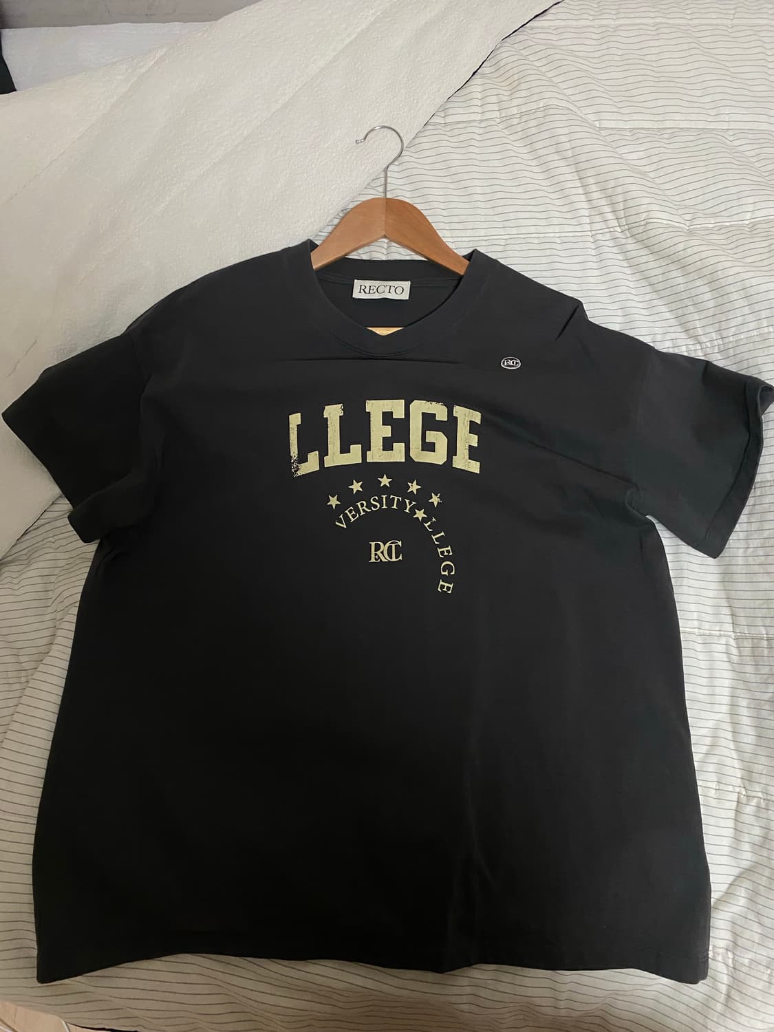 렉토 llege 반팔 차콜 free size 상품이미지2