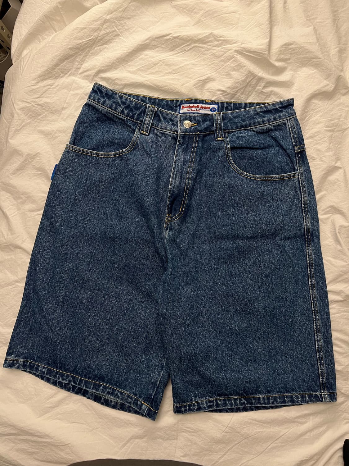 bombshell 데님 반바지 쇼츠 jorts 다크 워시 32 상품이미지7
