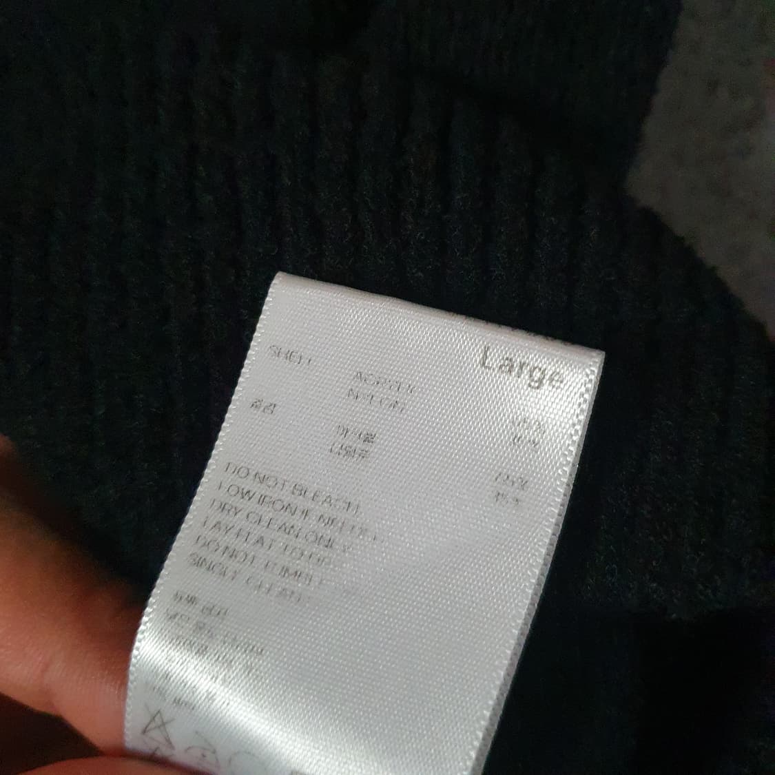 세컨모놀로그 반팔 니트 L 상품이미지3