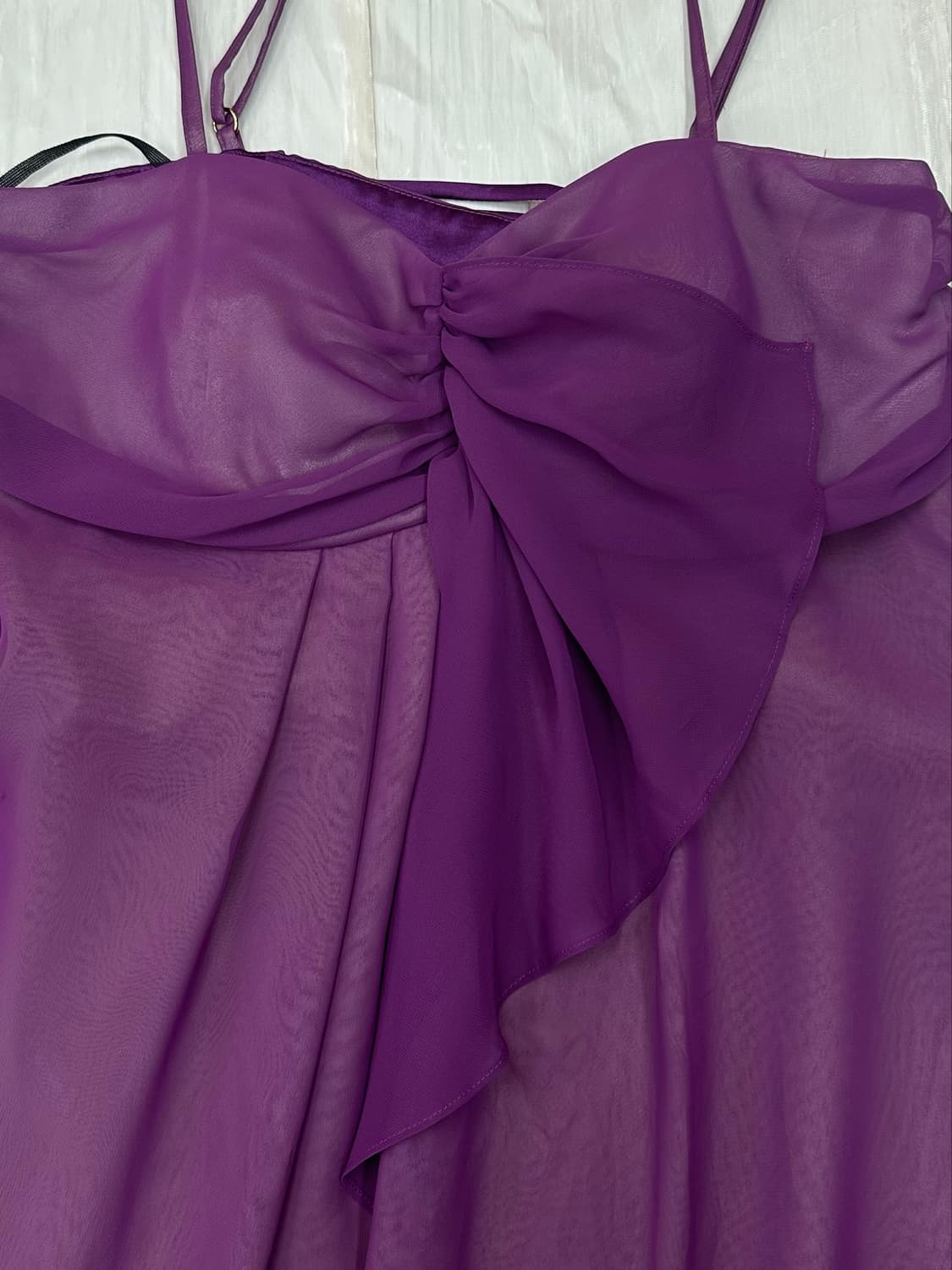 Pupple sheer layered sleveless dress 상품이미지6