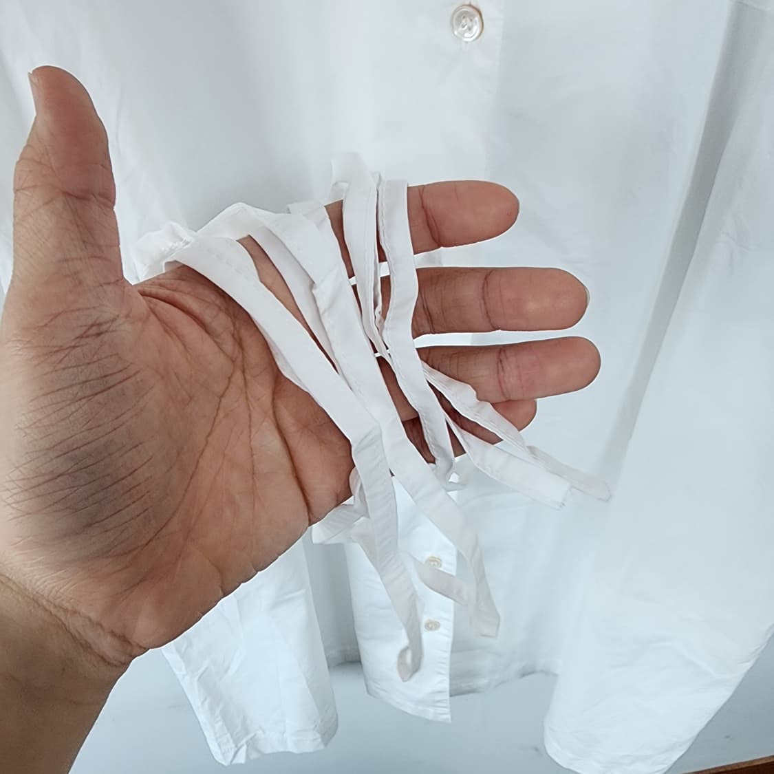 화이트 반팔 셔츠 원피스 상품이미지6