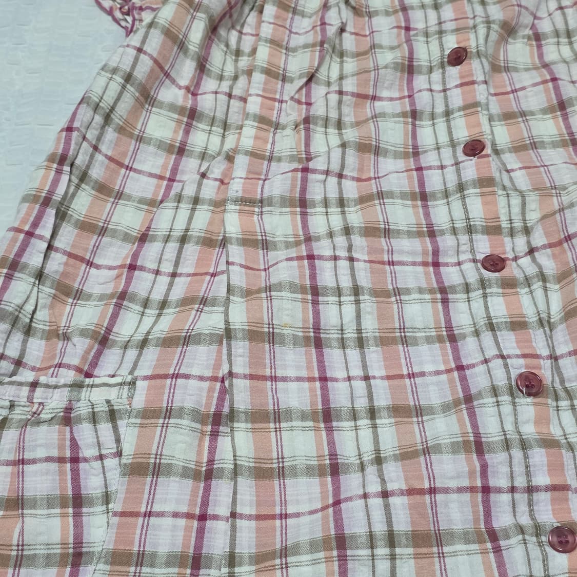 핑크라떼갸루st 체크 레이스리본셔링 레이어드원피스 상품이미지6