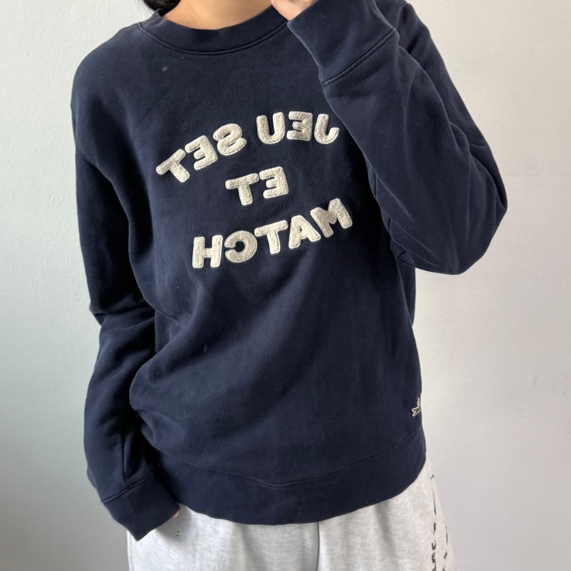 [6] 라코스테 네이비 맨투맨 상품이미지1