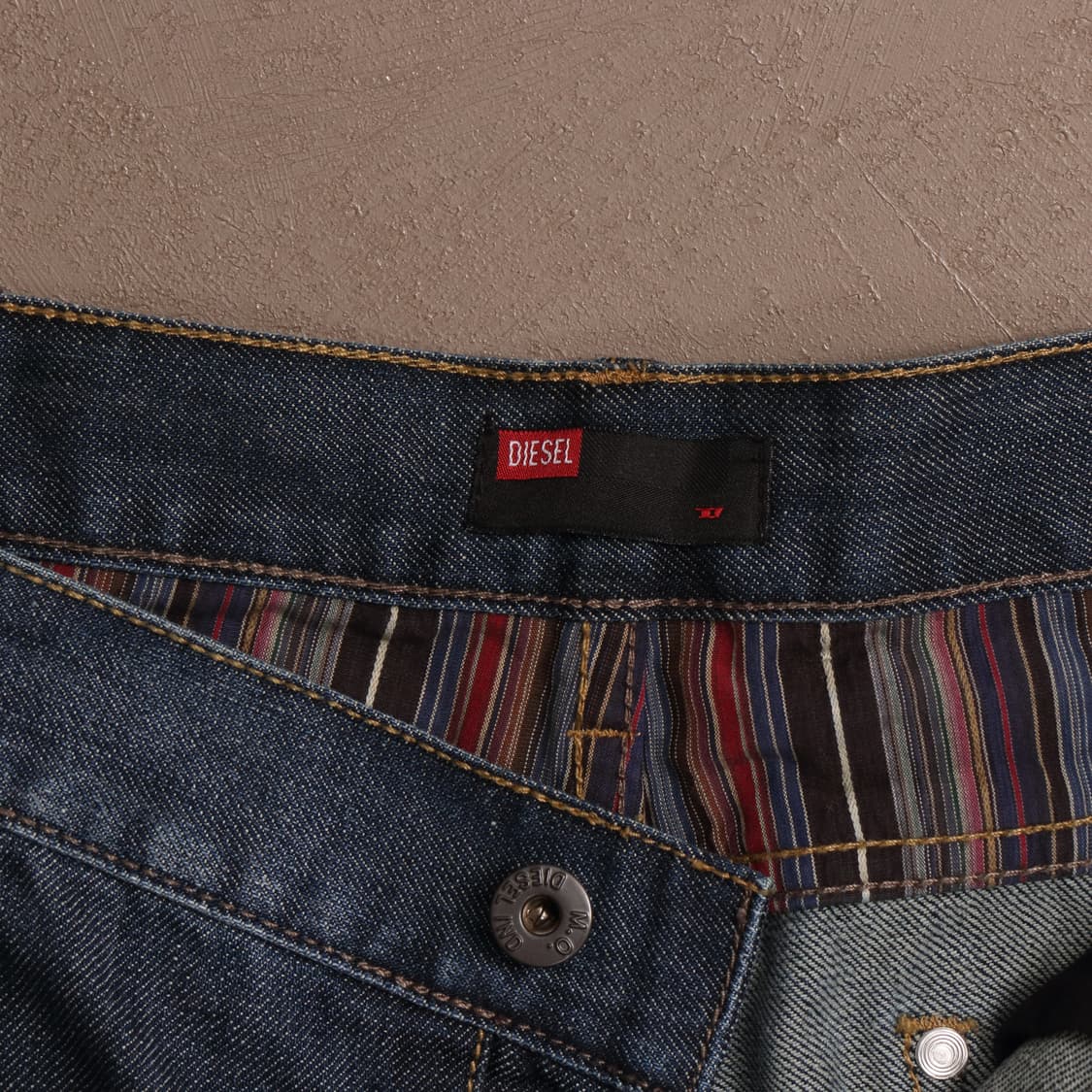 디젤 프린팅 워싱 스트레이트 데님팬츠 A1615 상품이미지3