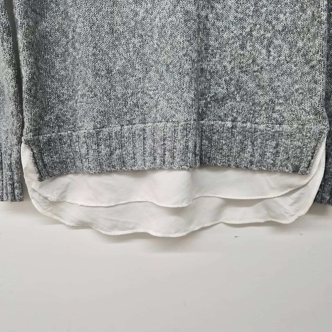 폴로 랄프로렌 회색 레이어드 스타일 니트 남성 XS 상품이미지6