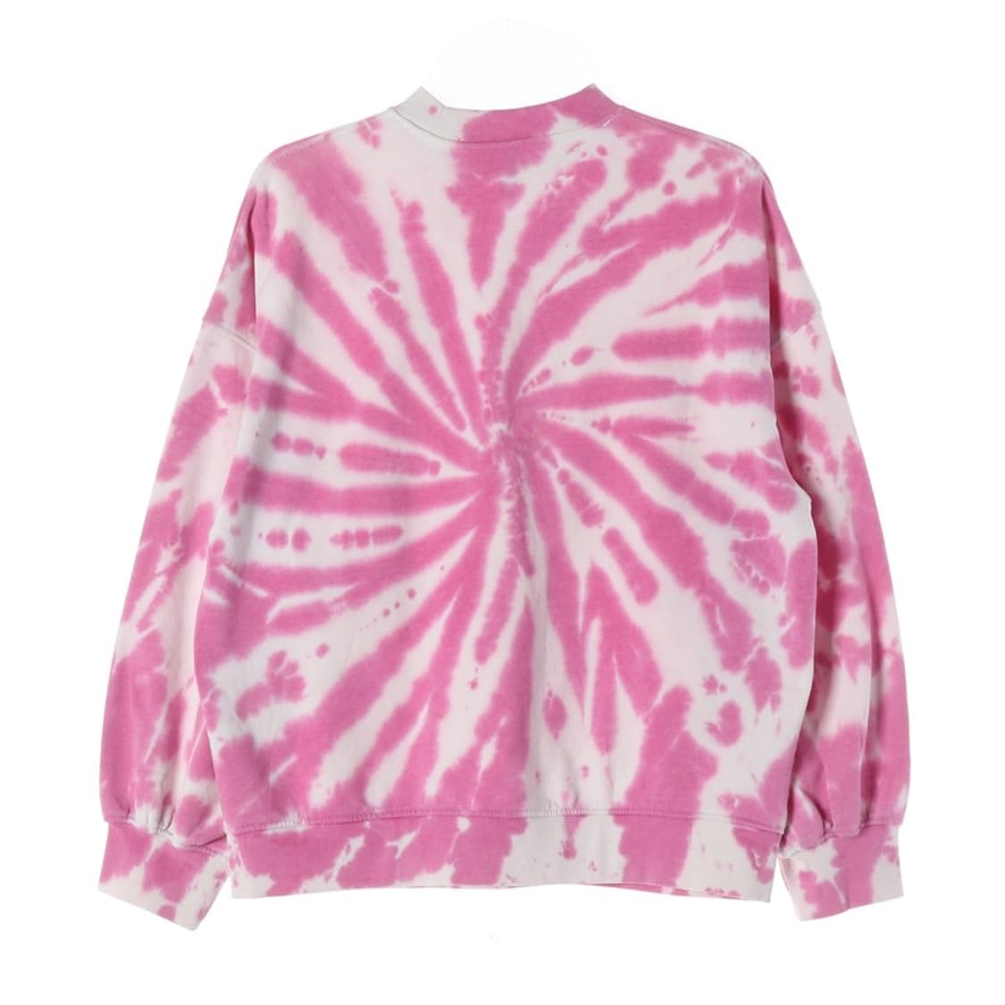 에이치엔엠 핑크 스파이럴 타이다이 오버핏 맨투맨 XS 상품이미지2