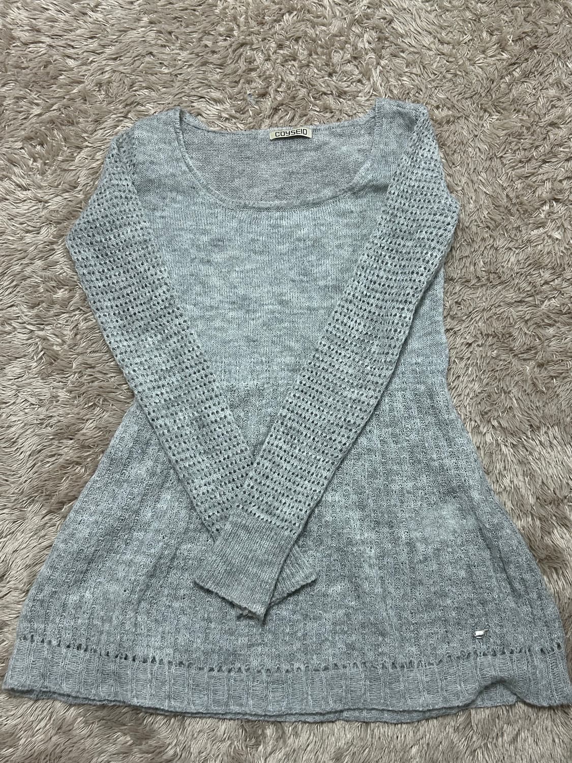 코이세이오 니트 그레이 상품이미지5