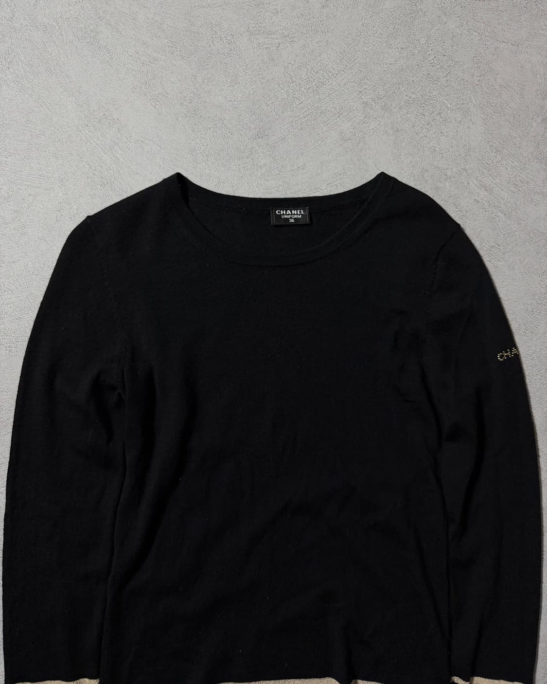 샤넬 유니폼 스트라이프 울 니트탑  상품이미지3