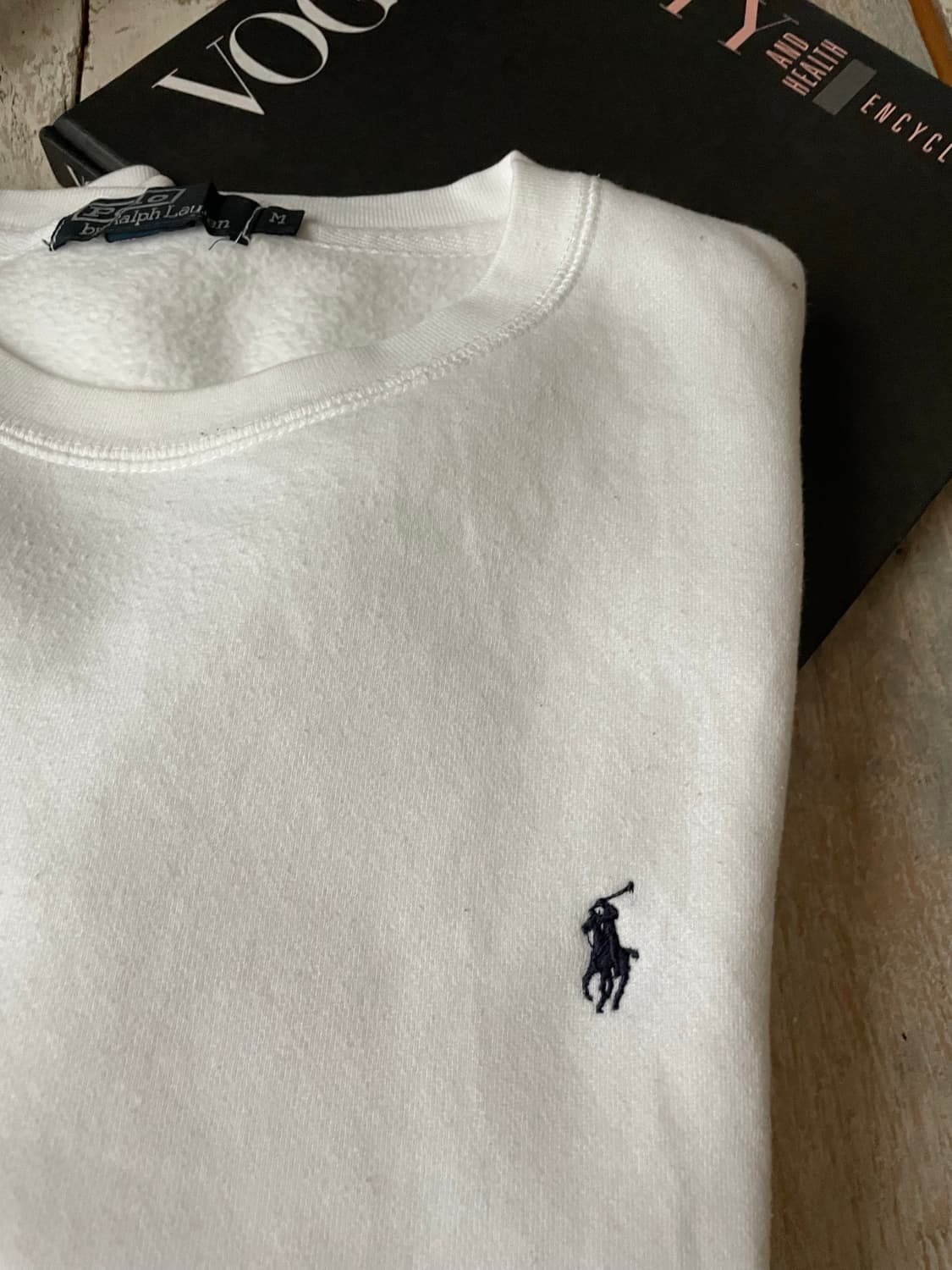 폴로 랄프로렌 화이트 크루넥 스웻셔츠 상품이미지7