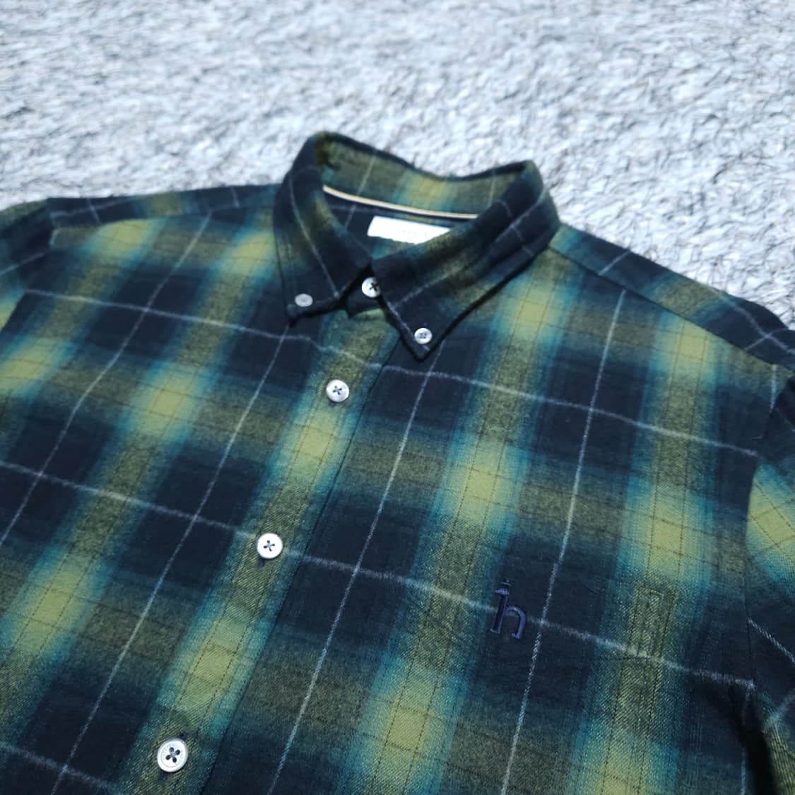 헤지스)95 남자 겨울셔츠 체크남방 / 왕눈이샵 상품이미지3