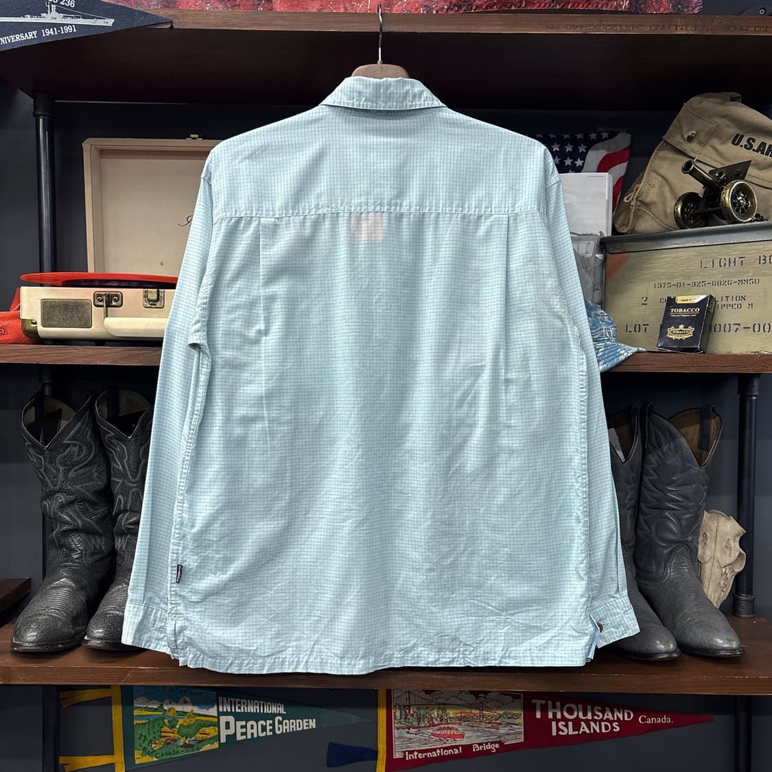 00s 파타고니아 마이크로 체크 롱슬리브 아일랜드 호퍼 셔츠 N1085 상품이미지2