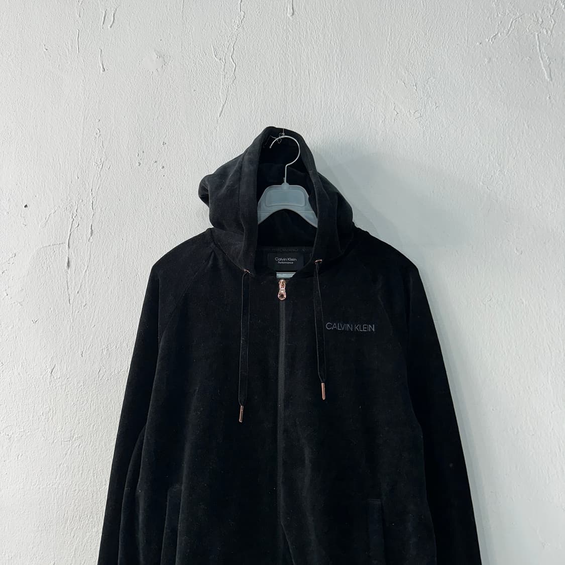CK 캘빈클라인 벨벳 후드집업 여성M 상품이미지2