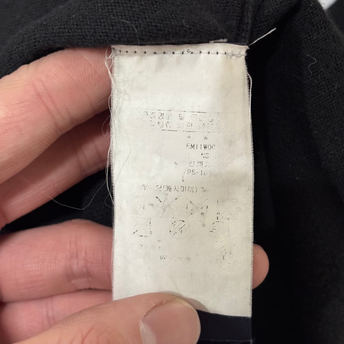 Tommy Hilfiger 캐시미어 혼방 핑크 포인트 블랙 카라 니트 상품이미지4