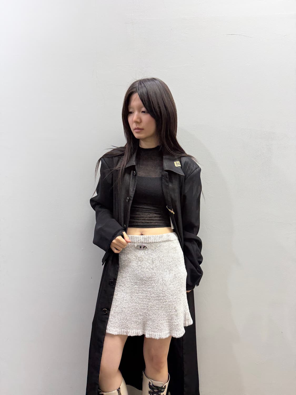 디젤 신형 D로고 숏타입 스커트 상품이미지2