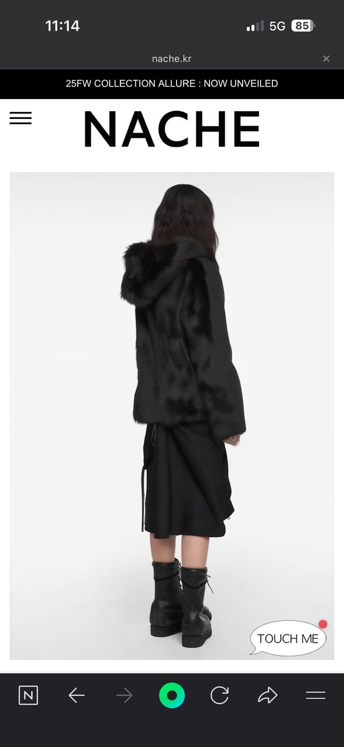 나체 리버시블 후디 폭스퍼자켓 상품이미지3