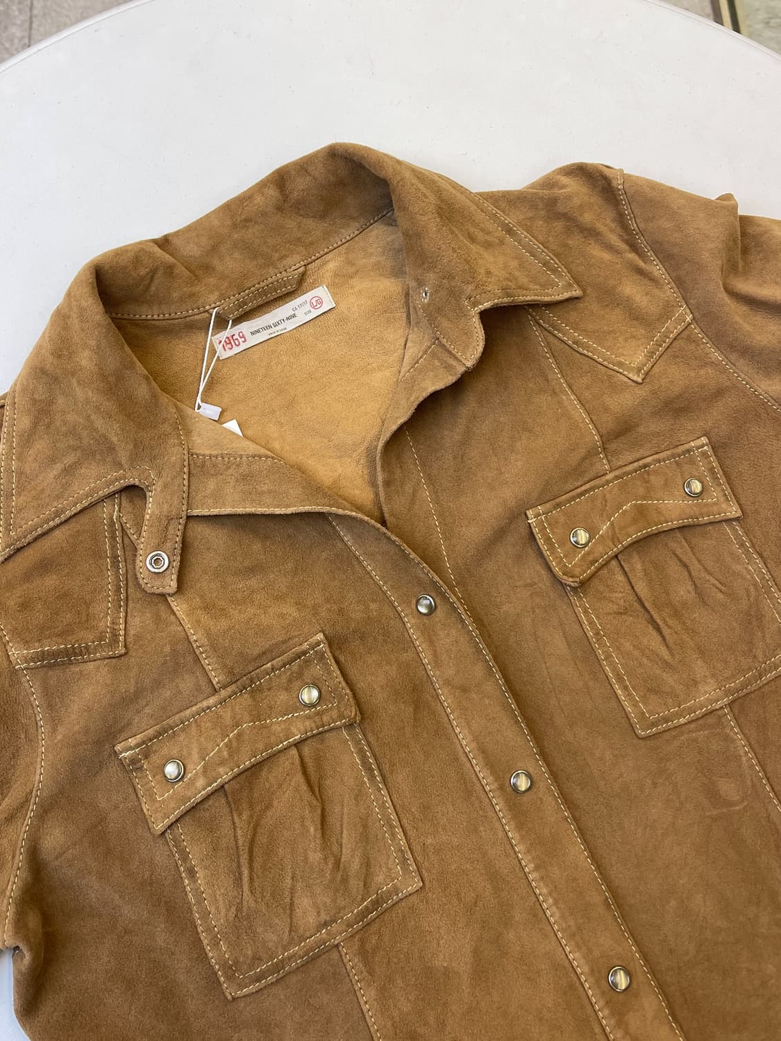 갭 투포켓 고트 레더 웨스턴 셔츠 상품이미지4