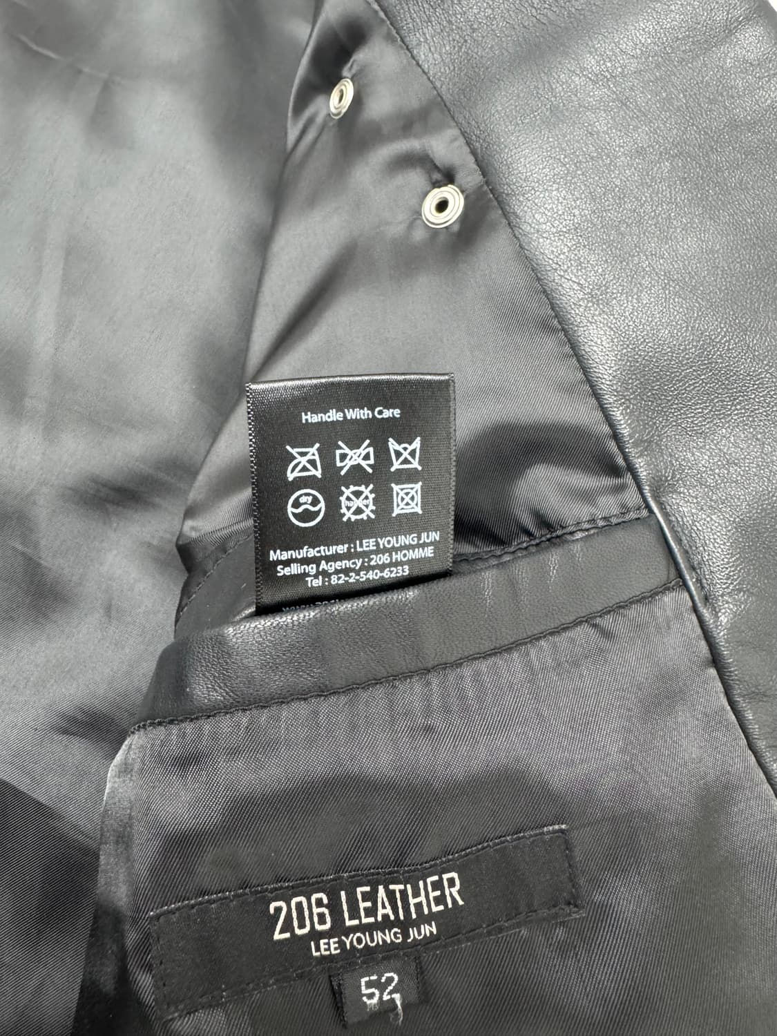 •206 LEATHER 양가죽 라이더 자켓 상품이미지10