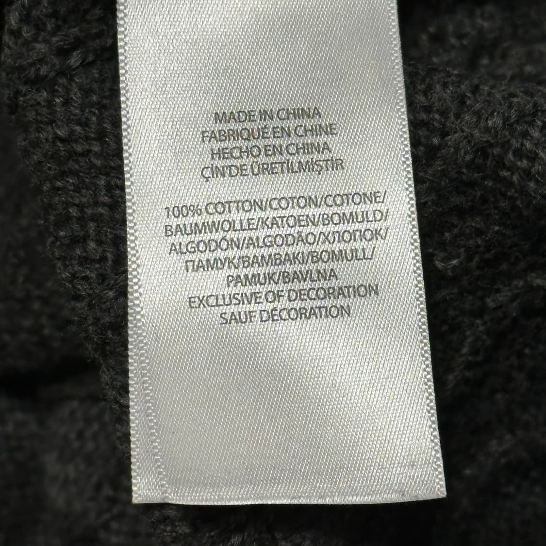 S 폴로랄프로렌 코튼 케이블 라운드넥 차콜 니트 상품이미지5