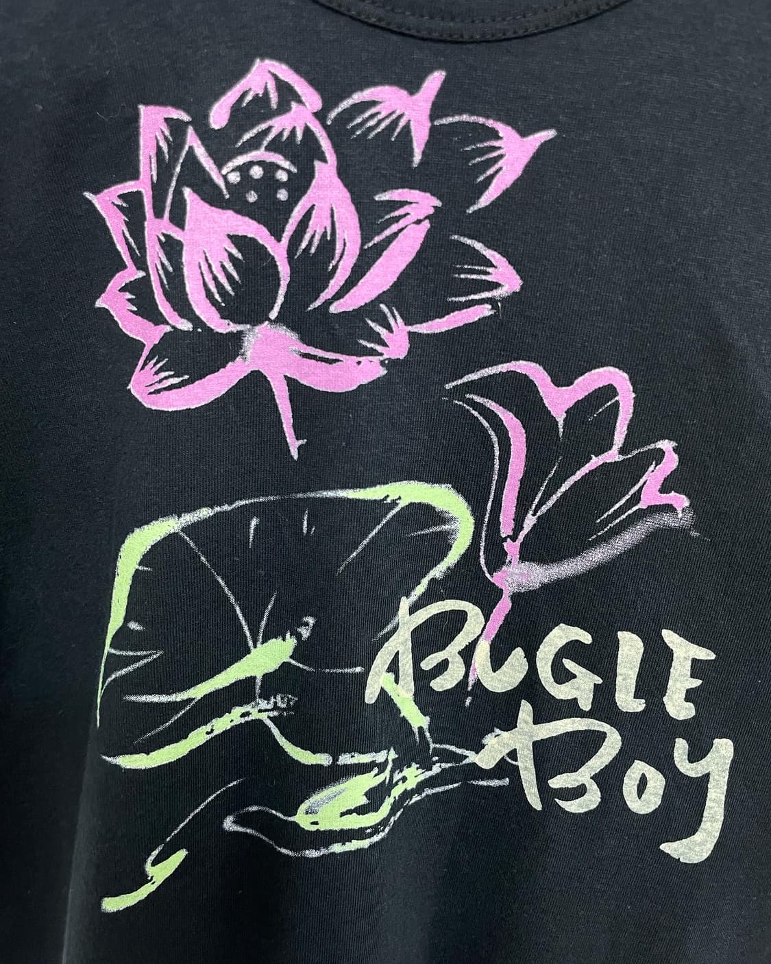 연꽃 네이비 반팔티 상품이미지3